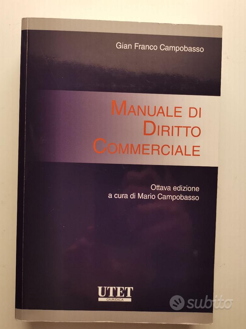 Manuale di diritto commerciale - UTET - Libri e Riviste In vendita a Milano