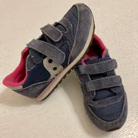 Scarpe Saucony taglia 29 blu, rosa e argento