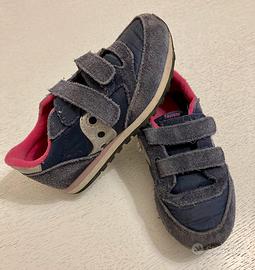 Scarpe Saucony taglia 29 blu, rosa e argento