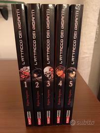 Attack on Titan manga lotto 1-5