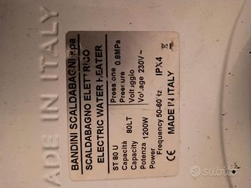 scaldabagno usato pochissimo 