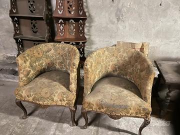 Coppia poltroncine a pozzetto