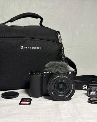 Sony ZV-E10 K+ 16-50mm II + SD 128GB + Custodia