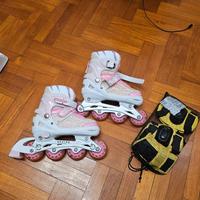 roller bambina X MBT con kit protezioni