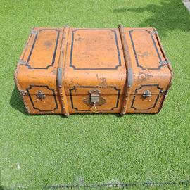 baule cassapanca antica da viaggio 