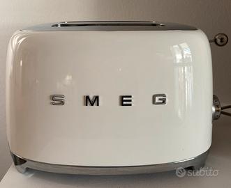 Tostapane SMEG 2 fette Bianco + Pinze incluso