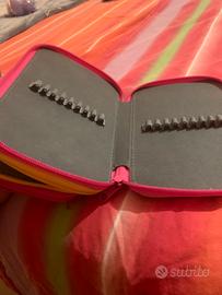 Astuccio materiale scolastico astuccio 3 zip