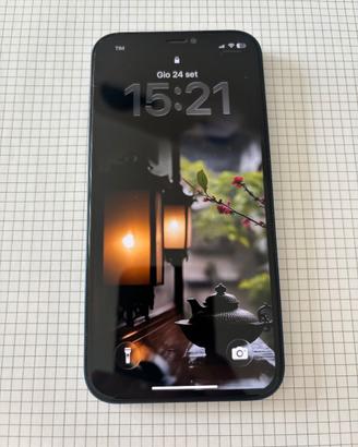 iPhone 12 128GB Blu, batteria nuova 100%