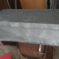 Contenitore in metallo stagno vintage grande