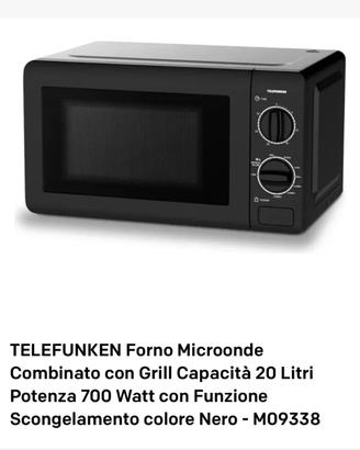 Microonde Telefunken nero