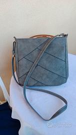 Borsa a tracolla Conbipel colore verde/grigio