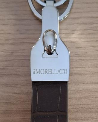 PORTACHIAVI MORELLATO acciaio e pelle - cod. SU06