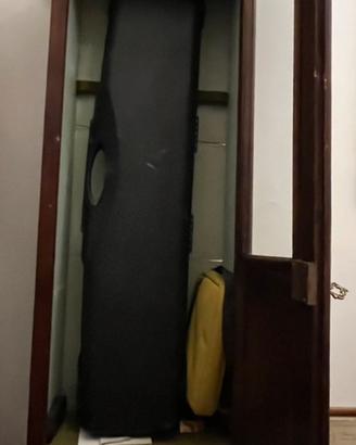 Vetrinetta a colonna in legno massello con anta