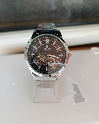 Orologio Ruige Automatico Scheletrato Acciaio Uomo