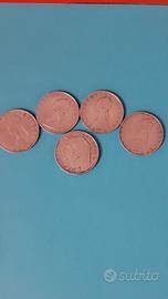 5 monete d'argento  italiane 
