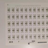 fogli di francobolli con codice a barre 