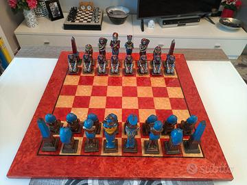 Scacchiera e scacchi Egiziani