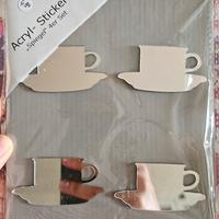 adesivi a specchio tazzina