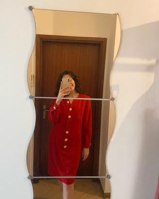 Abito Valentino V anni ’80 rosso in lana