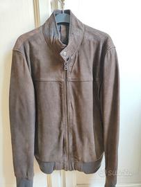 Giubbotto biker Conbipel vera pelle camoscio