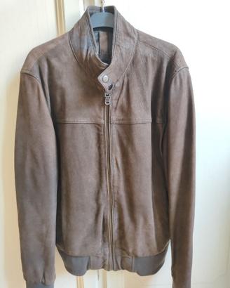 Giubbotto biker Conbipel vera pelle camoscio