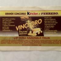 Biglietto Lotteria 1998 Raffaella Carra'