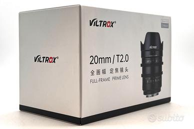 VILTROX CINE MF 20mm T 2.0 per SONY E - NUOVO -