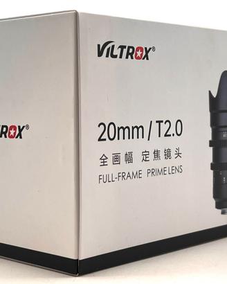 VILTROX CINE MF 20mm T 2.0 per SONY E - NUOVO -