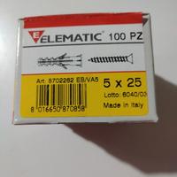 100 Tasselli 5x25mm