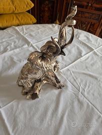 Elefante placcato argento