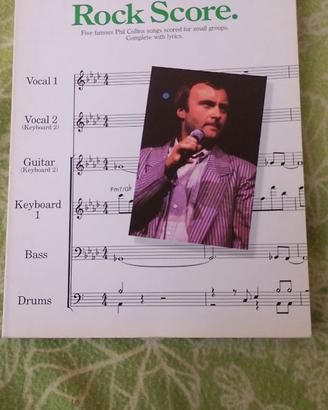 Spartito songbook Phil Collins Rock Score