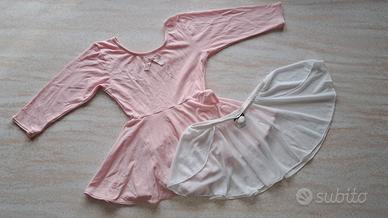 Body danza e gonnellino tg.8/10 anni