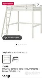 Letto soppalco Ikea 