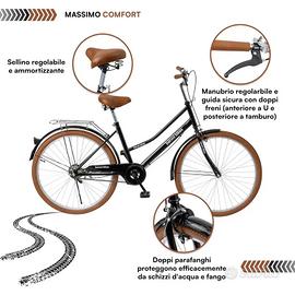 Bicicletta 26" Baroni Home uomo/donna