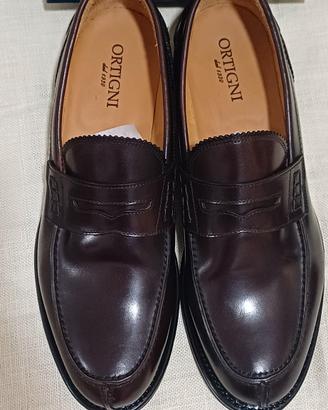 mocassini collage penny loafer Ortigni in pelle 