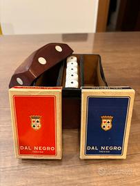 VINTAGE SET CARTE POKER CON DADI