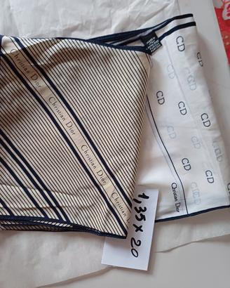 2 sciarpine in seta Christian dior