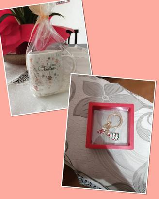 set natalizio tazza+portachiavi 