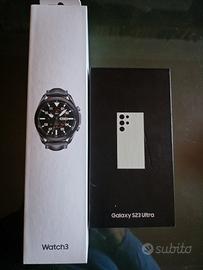 Samsung Galaxy S23 Ultra 256gb bianco+ watch 3 ner