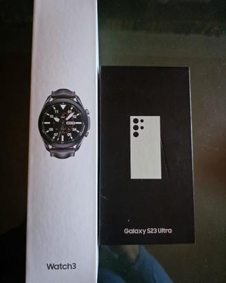 Samsung Galaxy S23 Ultra 256gb bianco+ watch 3 ner