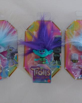 lotto 3 personaggi trolls Dreamworks Band Toget