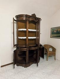  vetrina legno anni 70