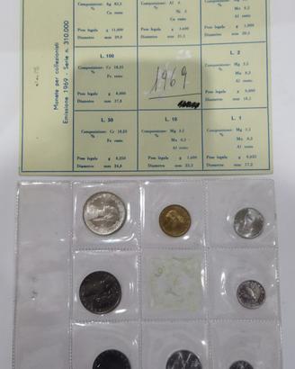 Serie vecchie lire del 1969