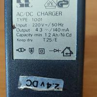 alimentatore adattatore DC output 4,3 V 140 mA