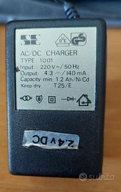 alimentatore adattatore DC output 4,3 V 140 mA