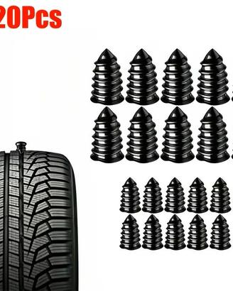 20 pz Kit Riparazione Pneumatici Chiodi Gomma Vite