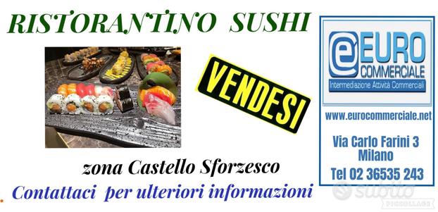 251/23 RISTORANTINO SUSHI di mq 70, con 30 posti