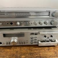 Stereo cassette + Amplificatore Grunding vintage