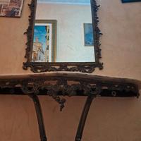 Ingresso Vintage 2 pz. in Marmo e Ferro battuto 