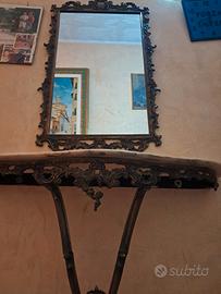 Ingresso Vintage 2 pz. in Marmo e Ferro battuto 